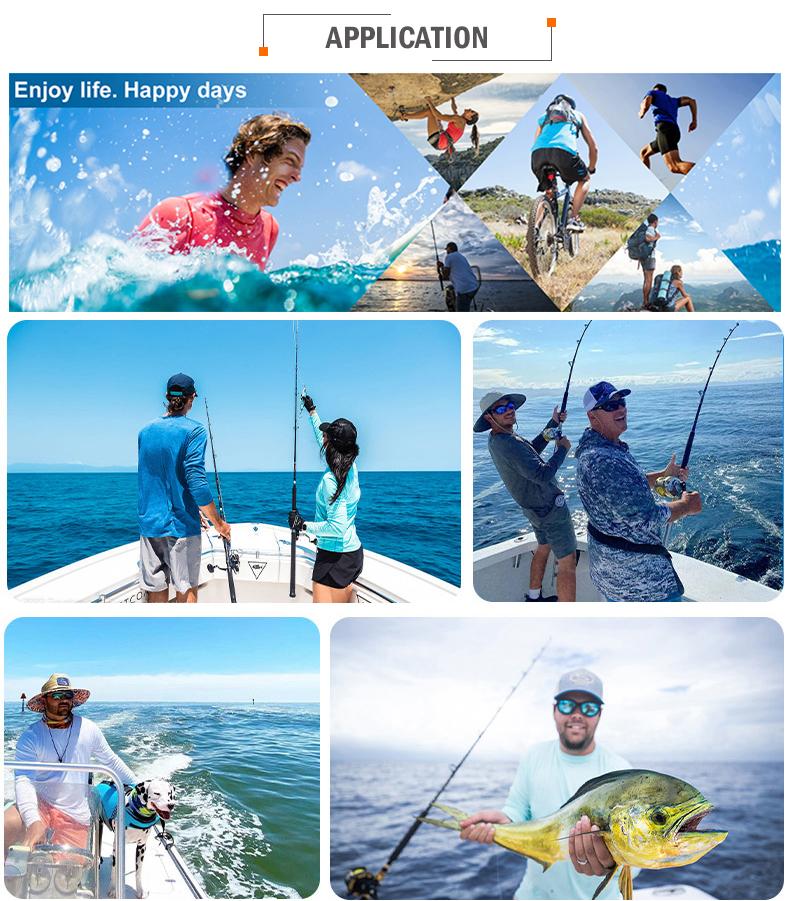 US Size In Stock Blank Wicking Breathable Upf50 Men's Performance Long Sleeve Fishing Shirt