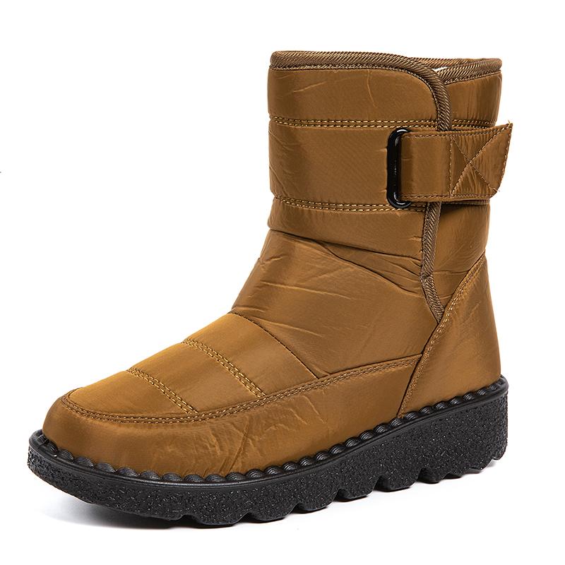 Customized Winter Warm Waterproof Casual Shoes Boots Women's Plus Size Fur Snow Boots Women's Cloth-covered Snow Boots