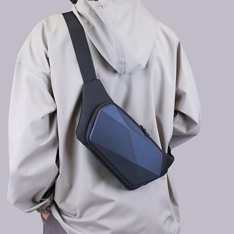 Waterproof Wholesale Men's Chest Bag Anti-theft Sling Bag Travel Nylon Messenger Bag Men's Hard Shell