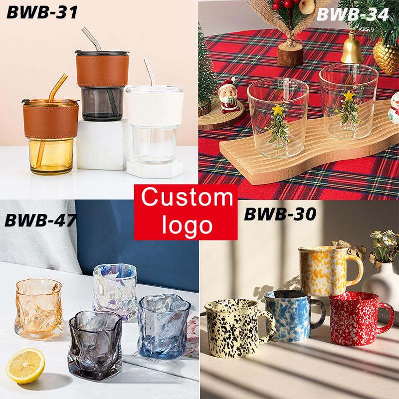 Custom Logo Gift Cup New 2024 Ceramic Logo Plastic Straw Stainless Steel Cup Variety Of Promotional Cups
