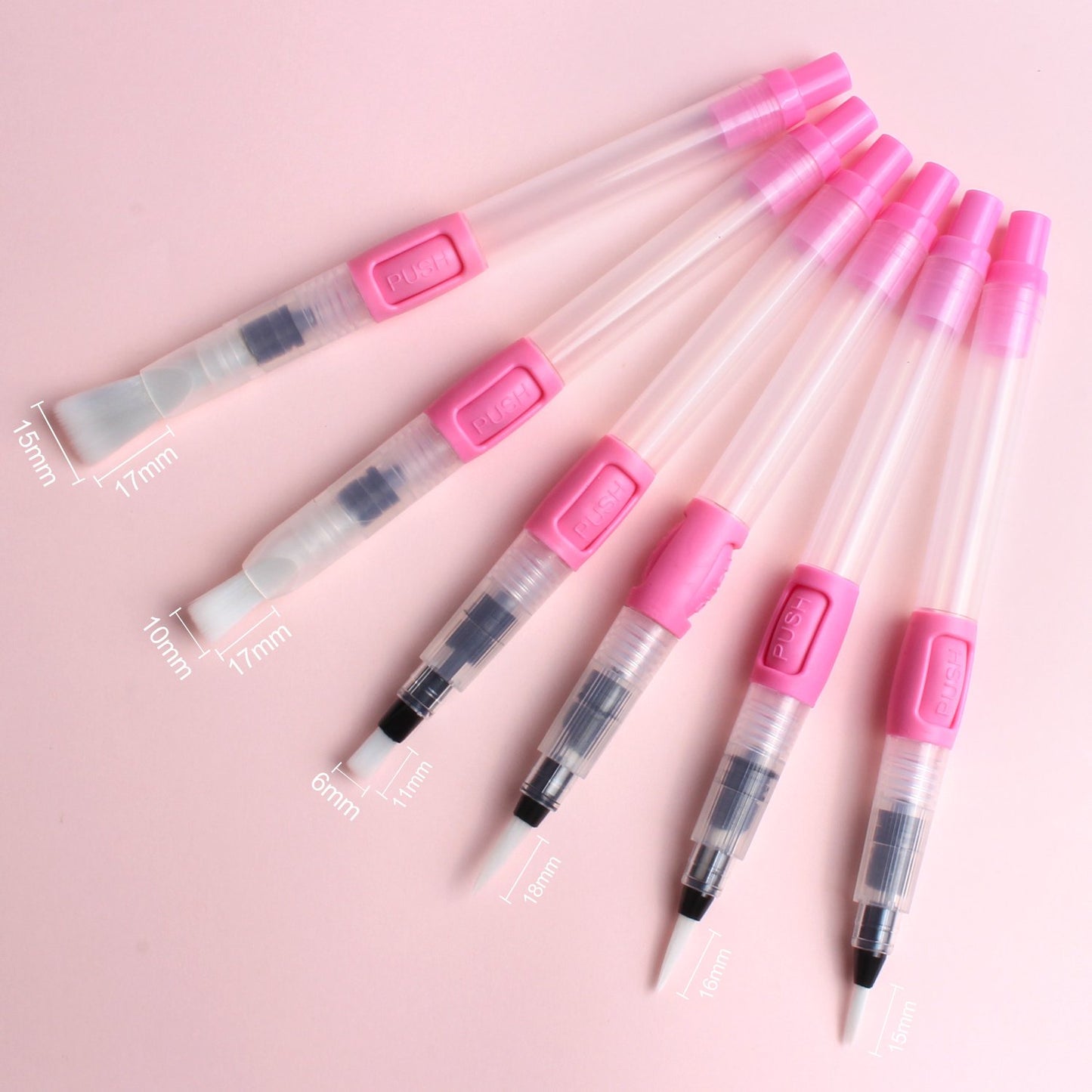 Solid Color Watercolor Pen Irrigation Pen Light Pen Tip Flat Pen Water-soluble Color Lead Painting Water Storage Pen