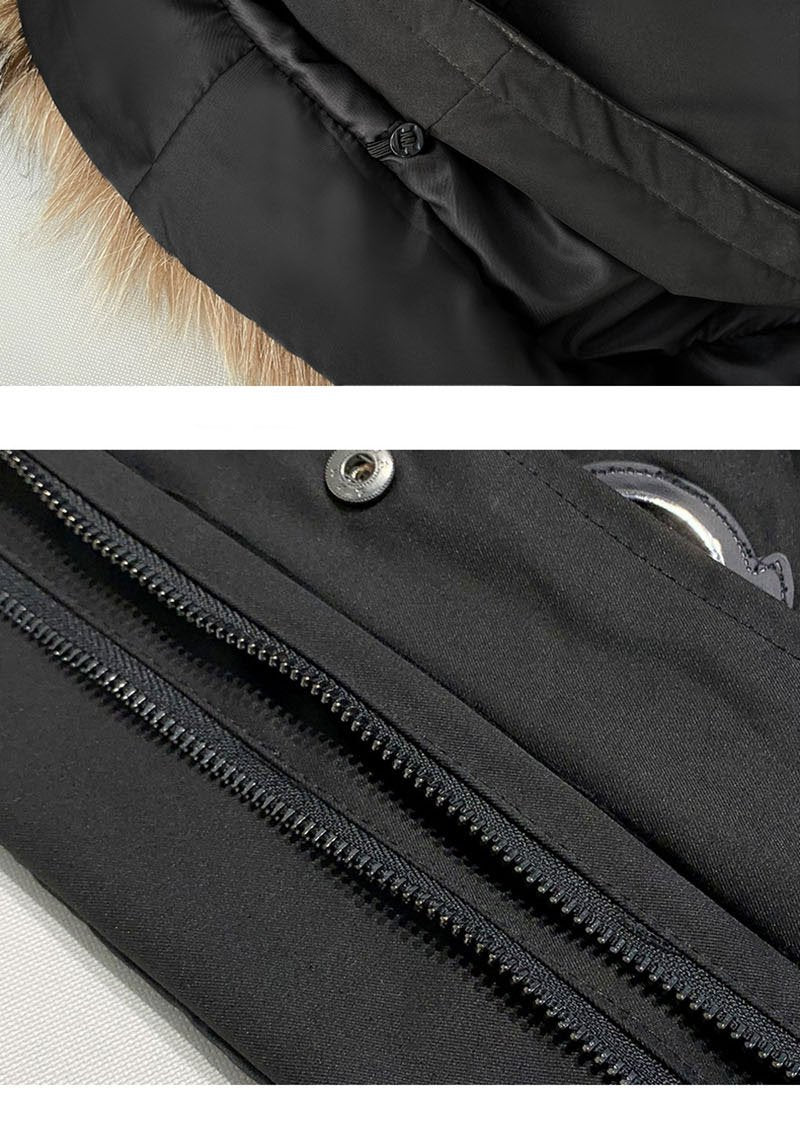 Yajanuo New Design Men's Coat Jacket Faux Fox Fur Liner Detachable Plush Hooded Custom Winter Coat Men's Solid Color Jacket