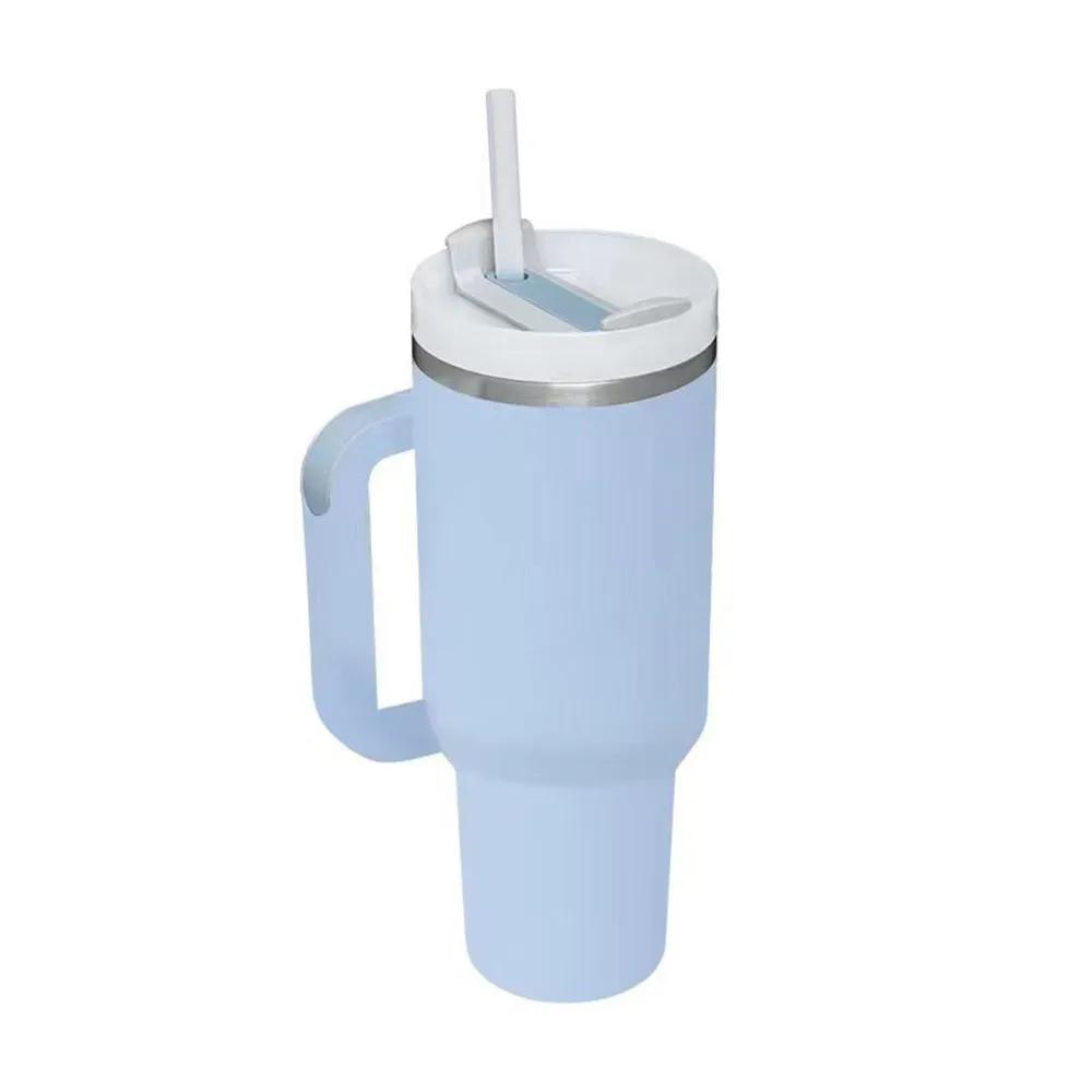 Custom Stanleyem Cup 40 Oz Stainless Steel Travel Mug With Handle Tumbler Outdoor Coffee Tumbler Coffee Cup With Lid