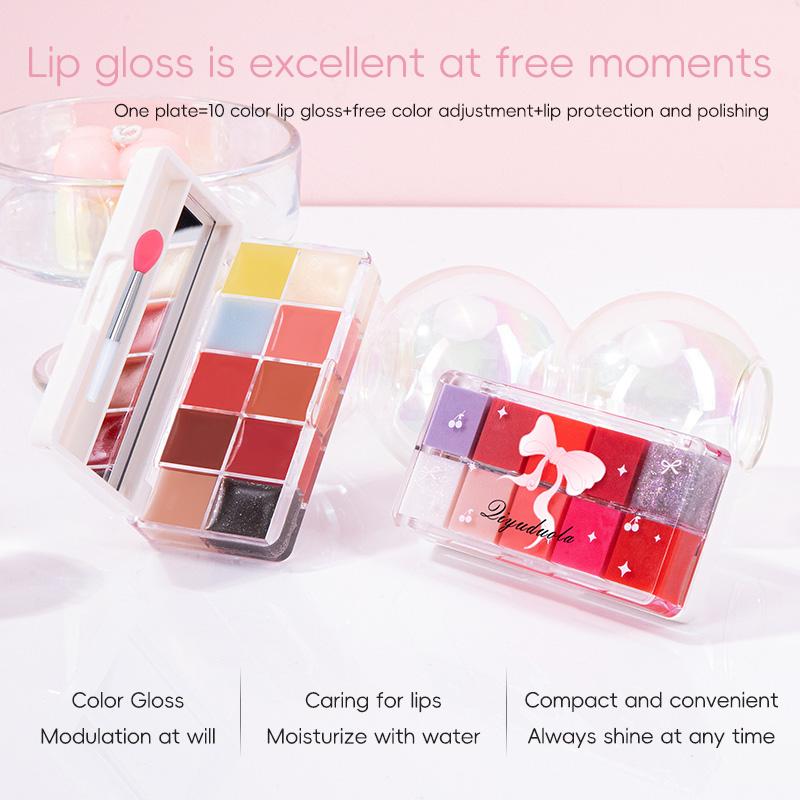 In Stock Retail Wholesale High Quality Moisturizing Oil Suit Pigment Lip Gloss Cute Custom Transparent Plump Gloss Supplier Lip Gloss