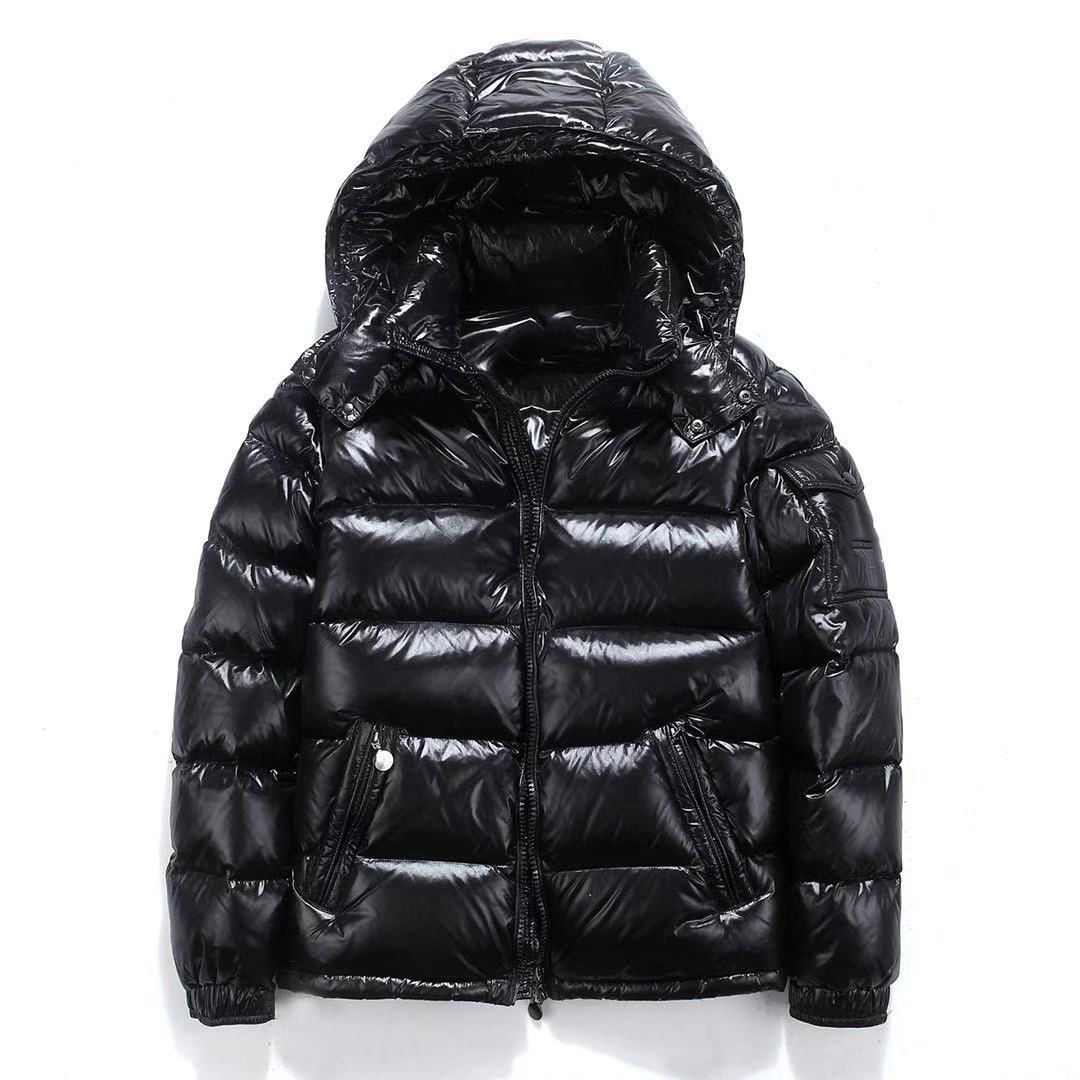 Down Jacket Men's Bright Face Fashionable Hooded Short Thickened Winter Bomber Shiny Puffer Men's Jacket
