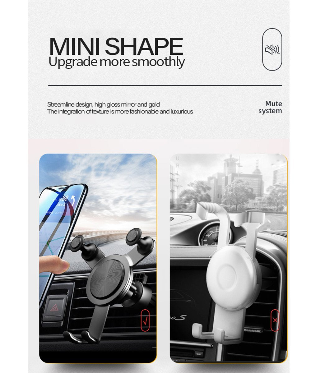 Customized Logo High Quality Black Mobile Phone And Car Mobile Phone Bracket Aluminum Alloy Accessories