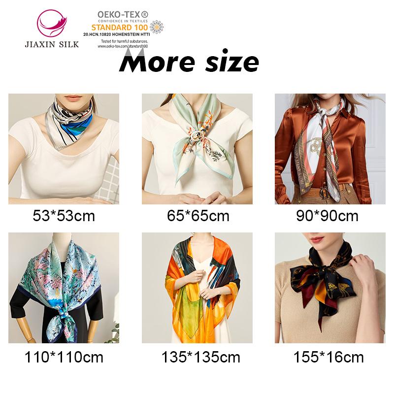 Custom 100% Silk Digital Printed Silk Twill Scarf Custom Printed Silk Scarf