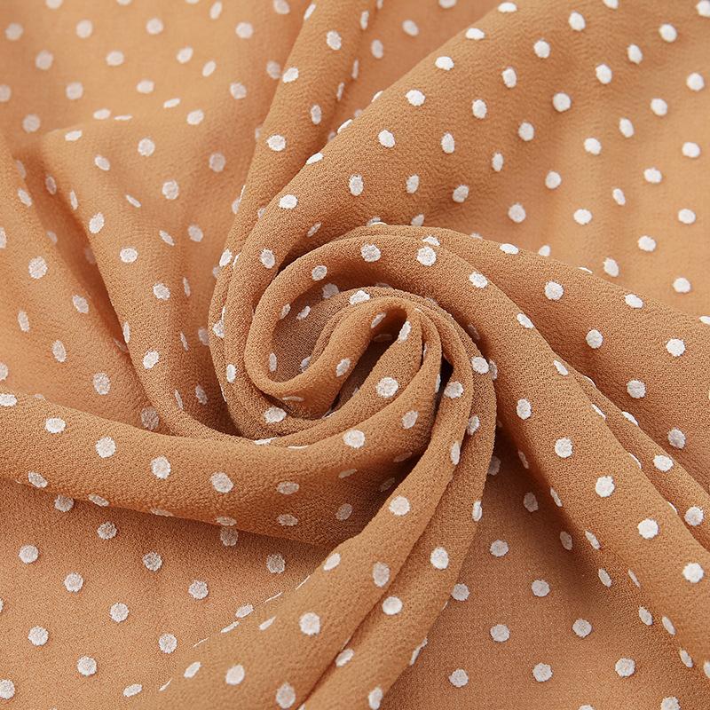 New Solid Color Foam Dot Chiffon Veil Monochrome Breathable Dot Long Veil Sunscreen Shawl Decoration Wholesale