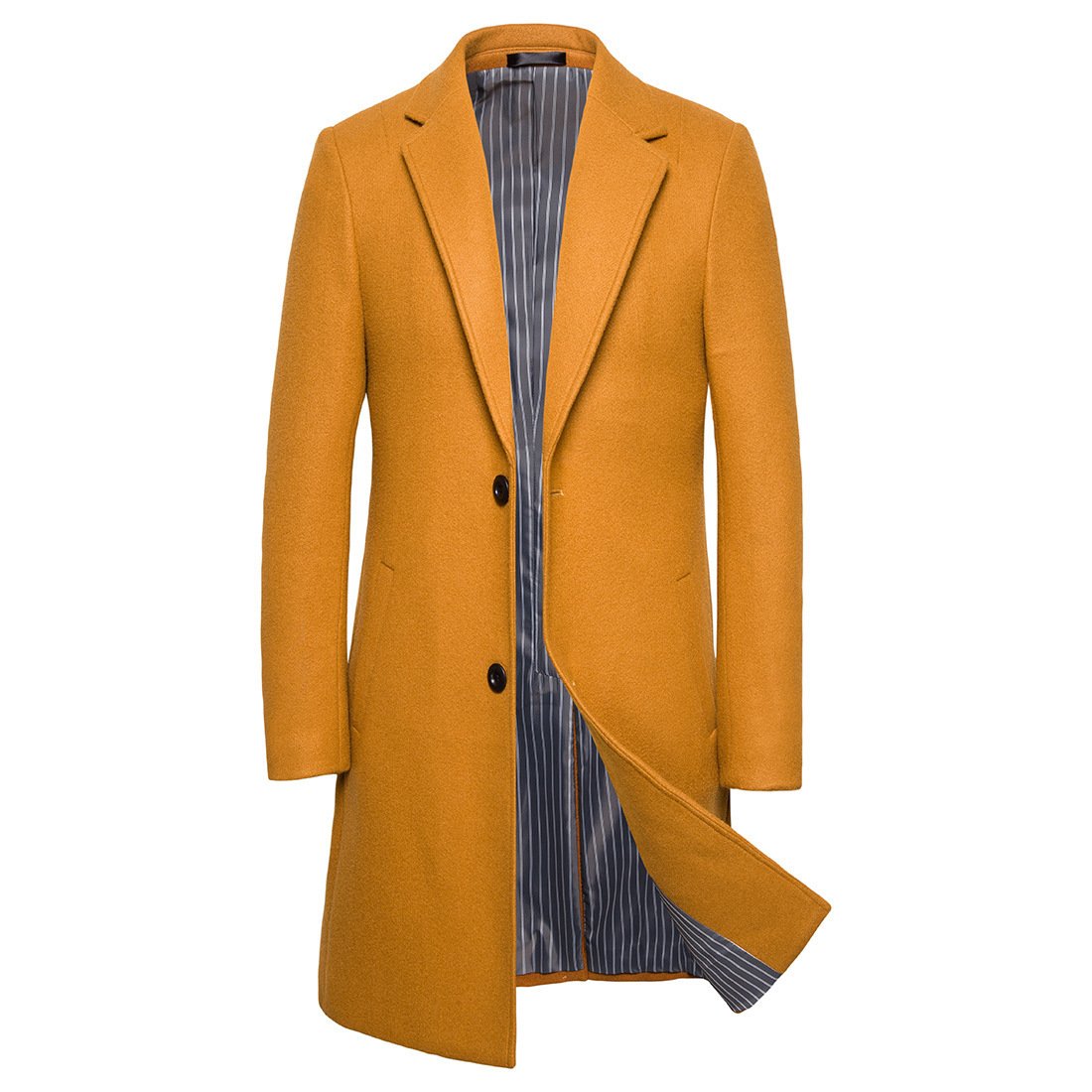Wholesale Hot European And American Wool Lapel Medium Coat Jacket