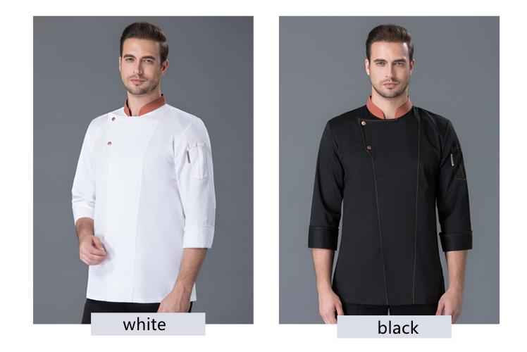 High Quality Winter Long Sleeve Fashion Restaurant Chef Coat Uniform Western Hotel Uniform Formal Restaurant Uniform