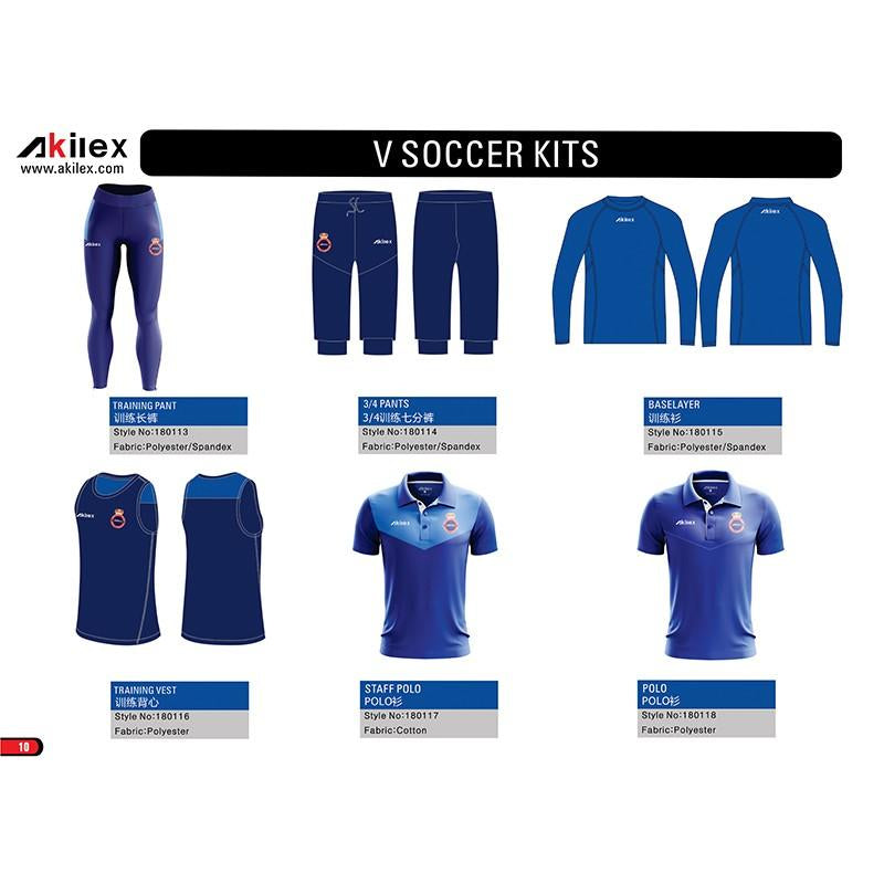 Custom New Design High Quality Factory Original Soccer Full Set Soccer Team Uniform Training Men Soccer Set For Sale