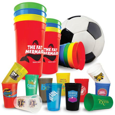 Football Game Use Low Price Custom Logo Plastic Cup Durable Environmental Protection 12 Oz 16 Oz 24 Oz 32 Oz Stadium Cup