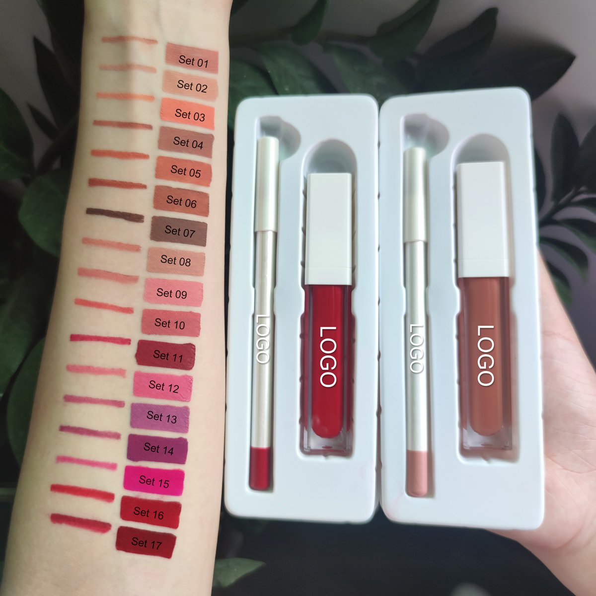 Wholesale Vegan Cosmetics Pink Transparent Nude Lip Gloss Supplier Custom Trademark Sequins Lip Gloss Private Label Lip Gloss
