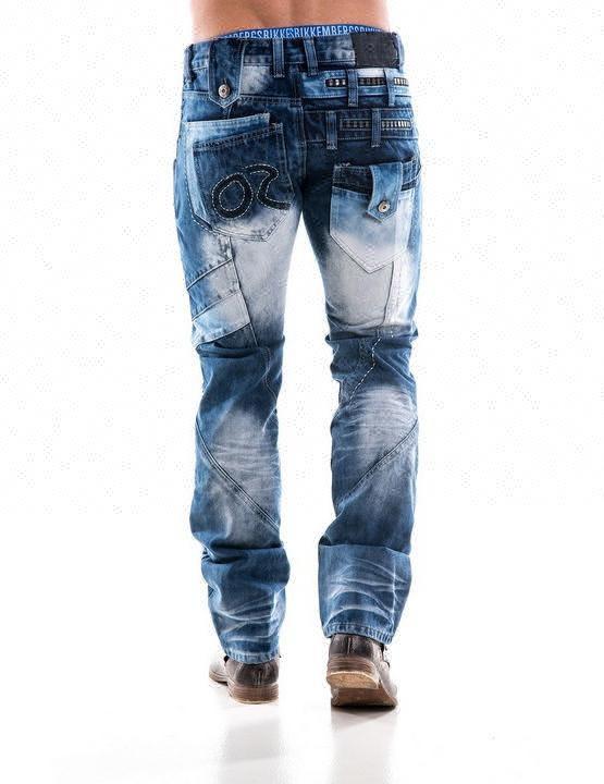 Royal Wolf Denim Manufacturer 2017 European Italian Style Jeans Men Slim Rock Gothic Denim Jeans
