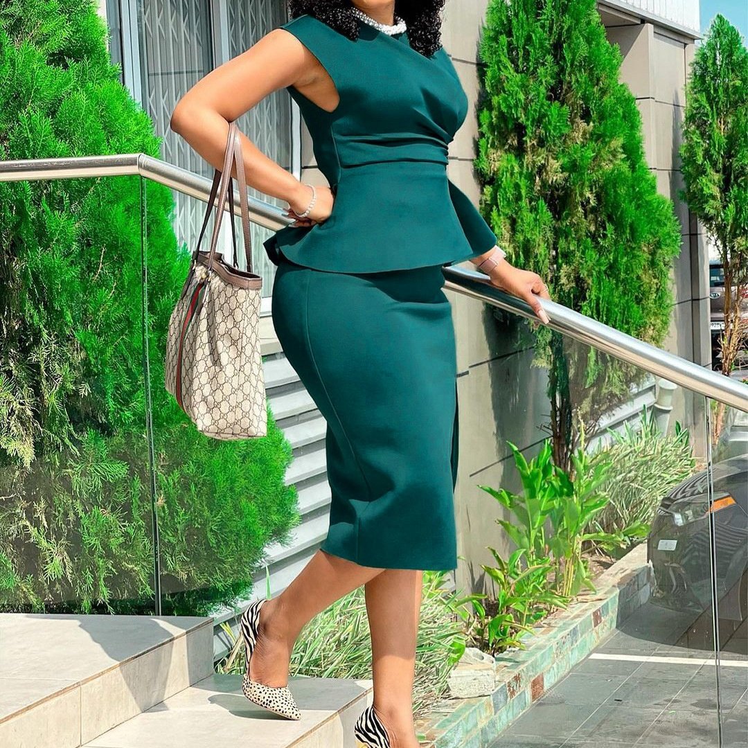 Latest Design African Ladies Office Dresses Office Formal Office Ladies Dresses