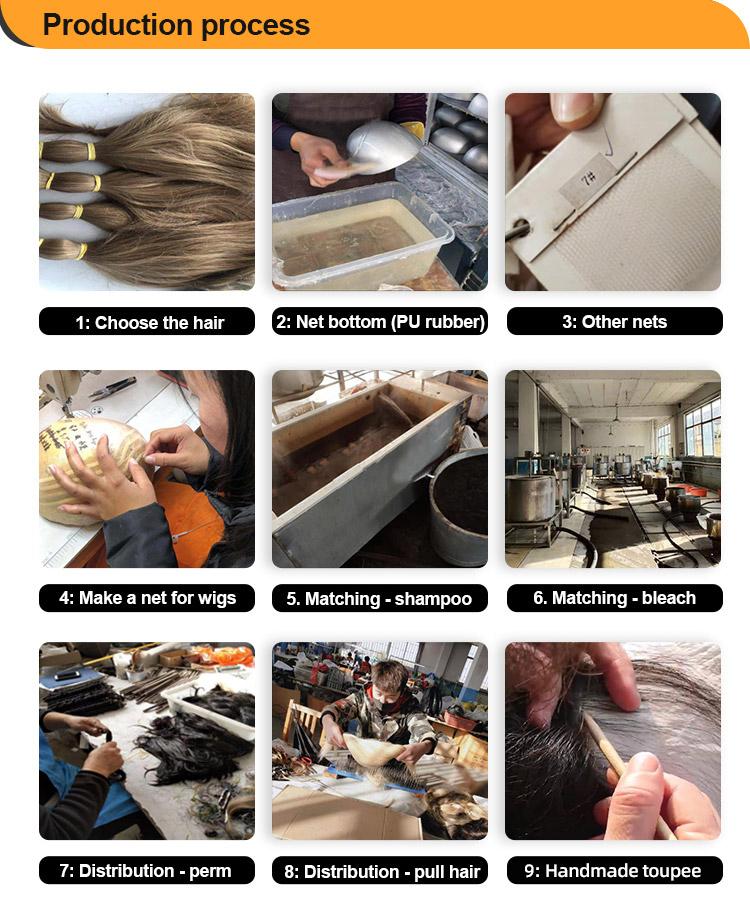 Longhu Natural Wig Front Human Hair Glue-free Wig Russian Hair Jewish Wig