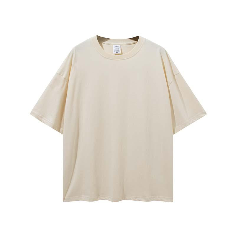 Custom Men's Oversized T-Shirt Printed Logo 100 Cotton Plus Size T-Shirt Large High T-Shirt Loose Fit Men's T-Shirt