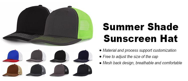 Customized Logo Unisex Blank Shape Fit Cap 112 Truck Drivers Cap High Quality Mesh Cap Ordinary Men's Sun Hat