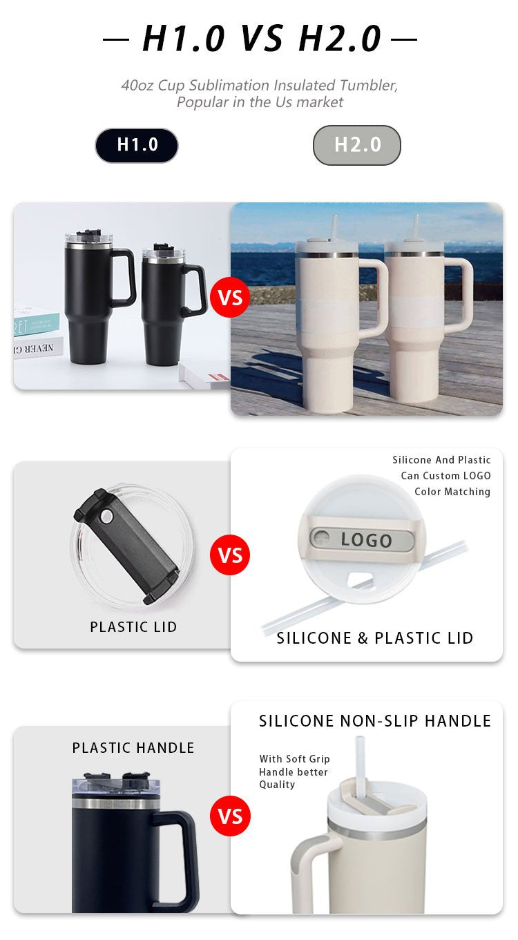 Custom 40 Ance Cup Adventure Stainless Steel Double Wall Vacuum Metal Travel Coffee Cup 40 Oz Tumbler With Handle