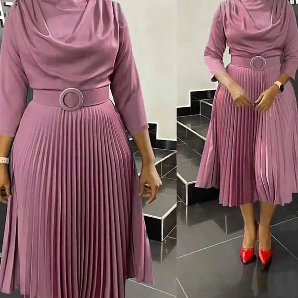 2023 Elegant African Women Clothing Spring Summer African Clothing Office Women Party Slim Fit Dress Dashiki Ankara Costume Nightgown