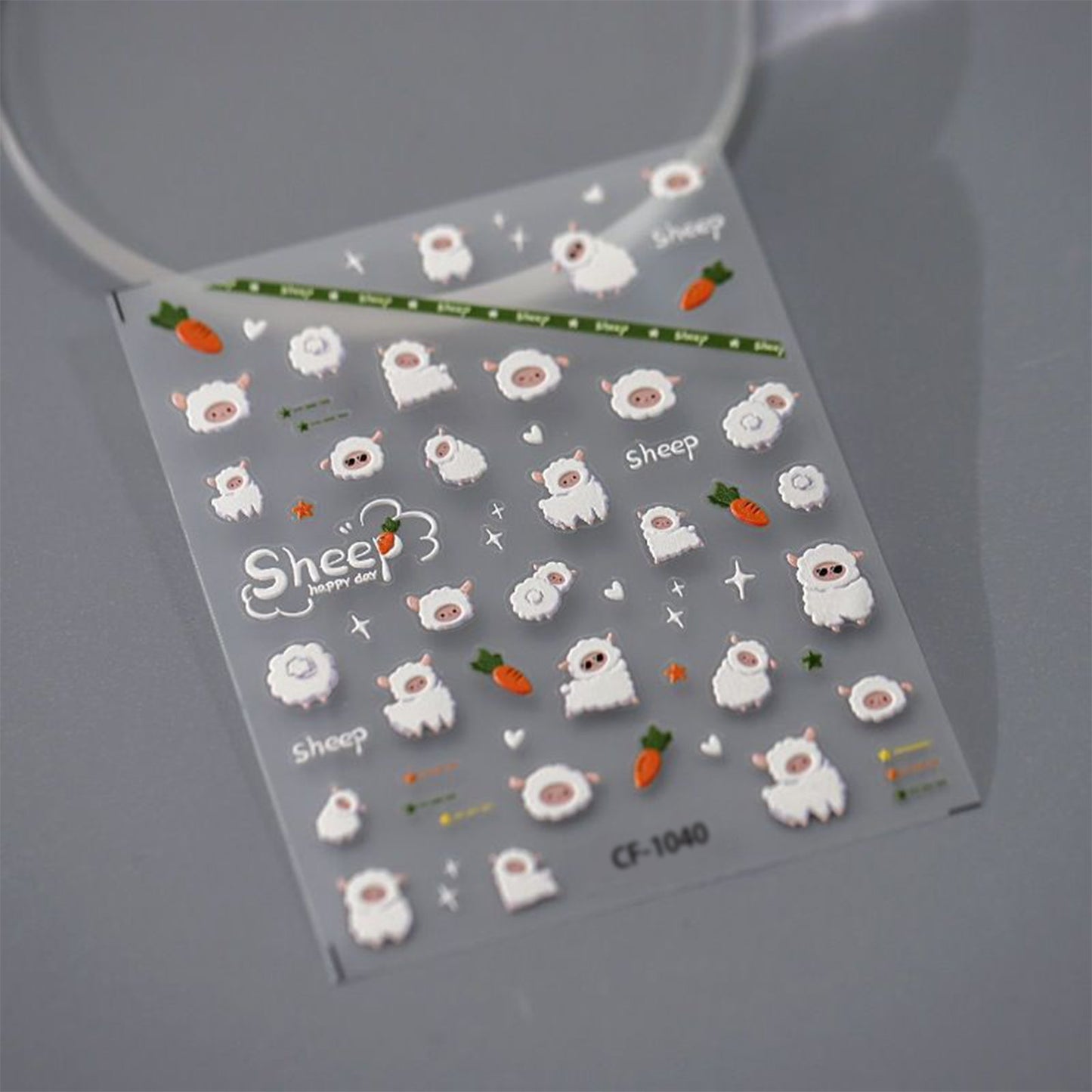 Cute Nail Art Stickers 3D 5D Embossed Nail Art Design Nail Art Supplies Women Decoration