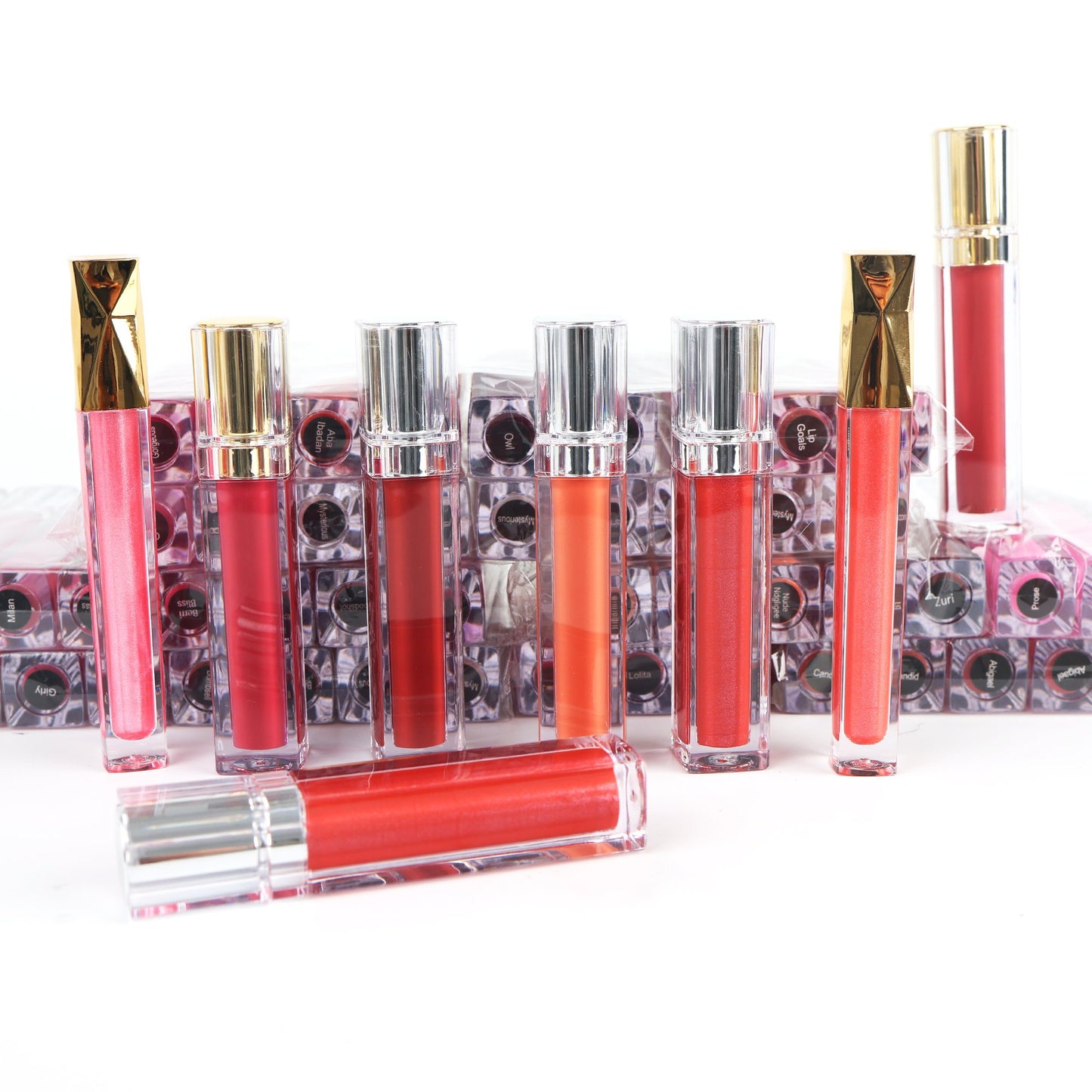 Wholesale Waterproof Gloss Lip Gloss Private Label Transparent Matte Glitter Vegetarian Gloss Lip Gloss