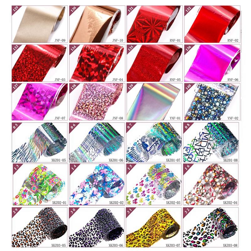 Wholesale Over 400 Design Plastic Paper Nail Transfer Foil Sticker Decals In Stock
