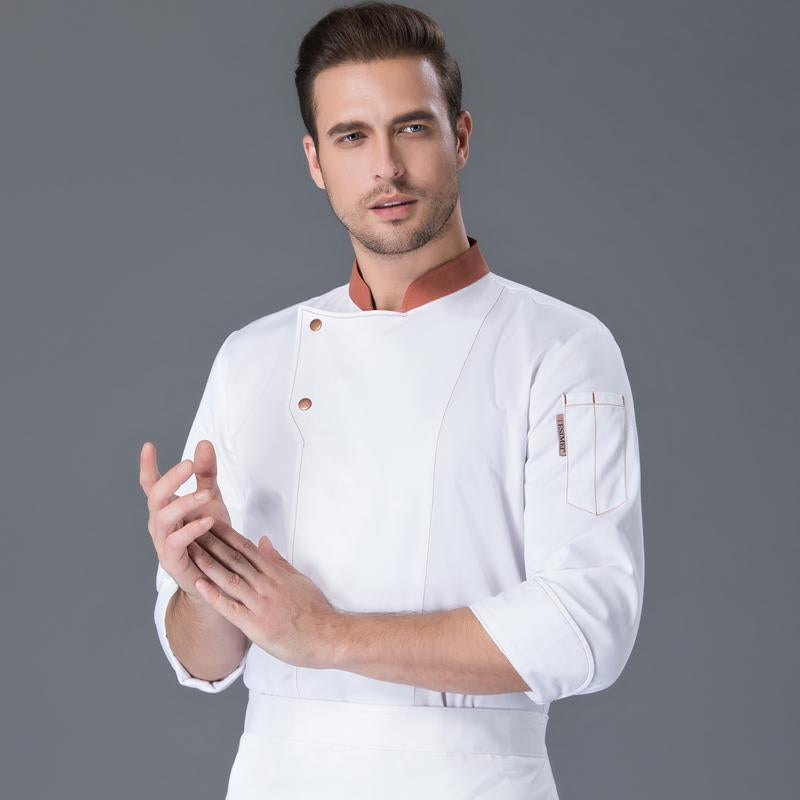 High Quality Winter Long Sleeve Fashion Restaurant Chef Coat Uniform Western Hotel Uniform Formal Restaurant Uniform