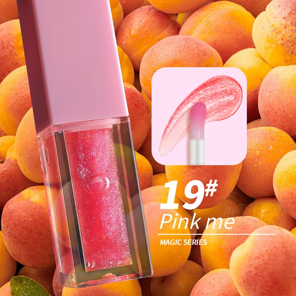 Big Brush 34 Color Changing Lip Oil Pigment Magic Moisturizing Seasoned Fruit Transparent Vegetarian Pink Lip Gloss Lip Gloss