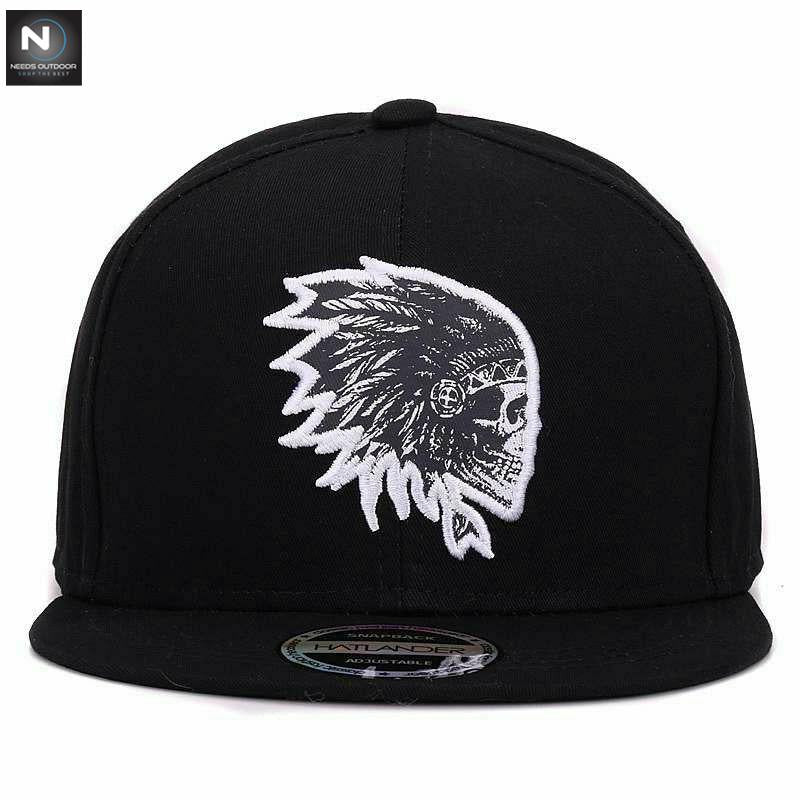 Custom Hat Snapshot Back Hat Hip Hop Baseball Flat Adjustable Skull Embroidered Men's Hat