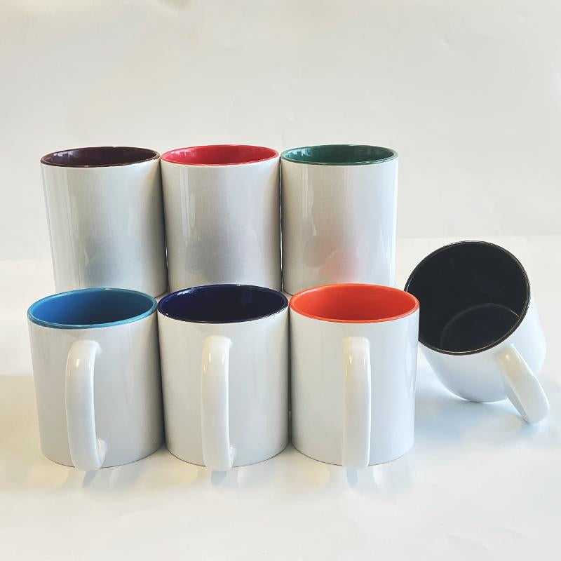 Wholesale USA Warehouse 11 Oz Sublimation Blank Ceramic Cup With Logo Custom Water Cup With Handle