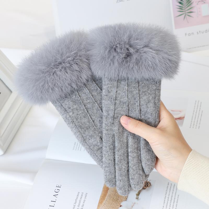 Sexy Girl Fancy Accessories Touch Screen Cashmere Wool Gloves Winter