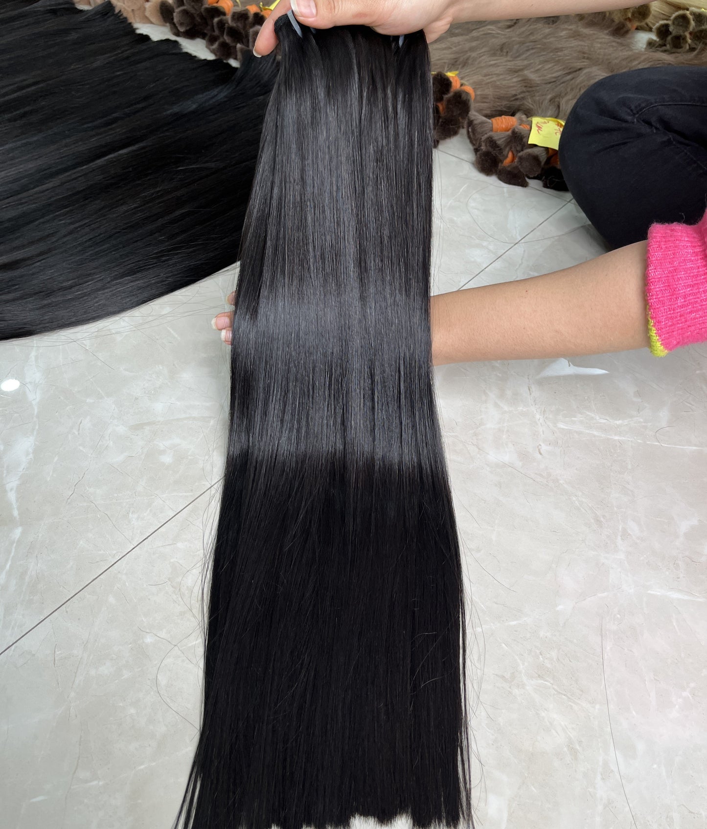 Vietnam Hair Factory Wholesale Weft Bone Straight Large Stock Top Quality Original Hair 100% Remy Hair