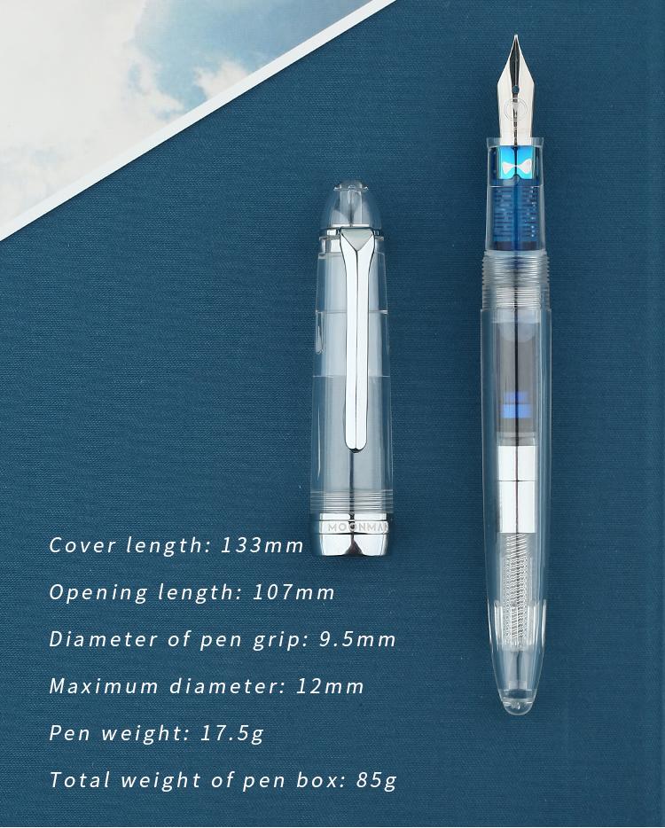 MAHOHN-S6 Transparent Demo Male And Female Adult Student Writing And Practicing Iridium Fountain Pen Made In China