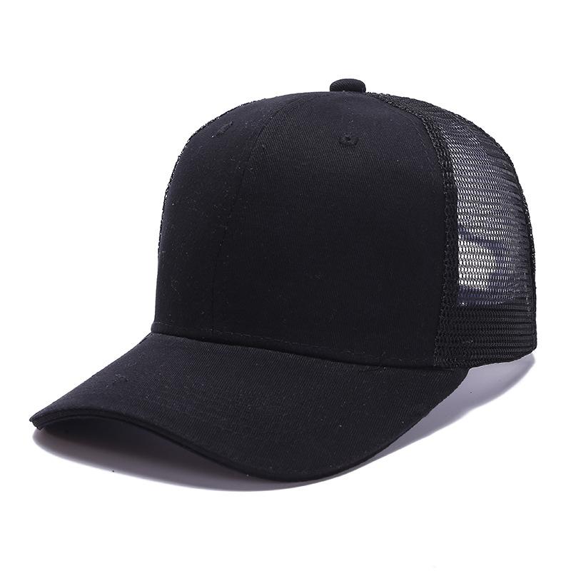 Wholesale Custom Logo Adjustable Size Cotton Snapshot Mesh Hat Men And Women Outdoor Sports Running Mesh Baseball Cap