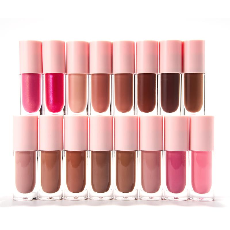 Lips Plump Makeup Pink Liquid Lipstick Gloss Lip Gloss Oil Care Plump Moisturizing Lip Gloss