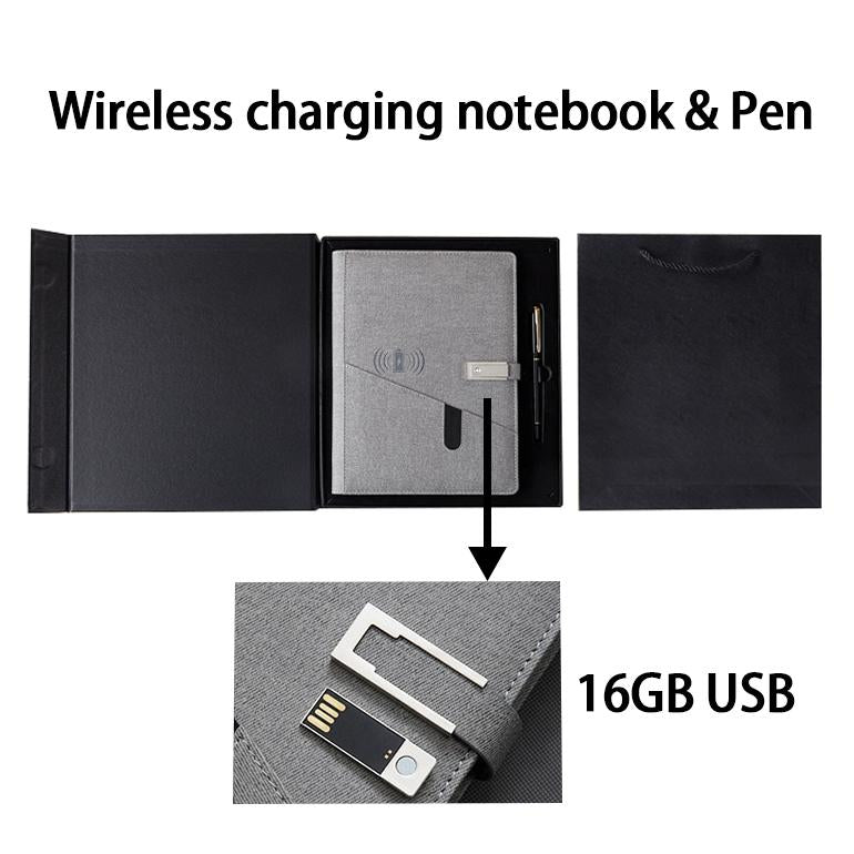 Magnetic A5 Notebook With Custom Logo PU Leather Paper Set Business Style Spiral Organizer School Office Writing Gift Box Set