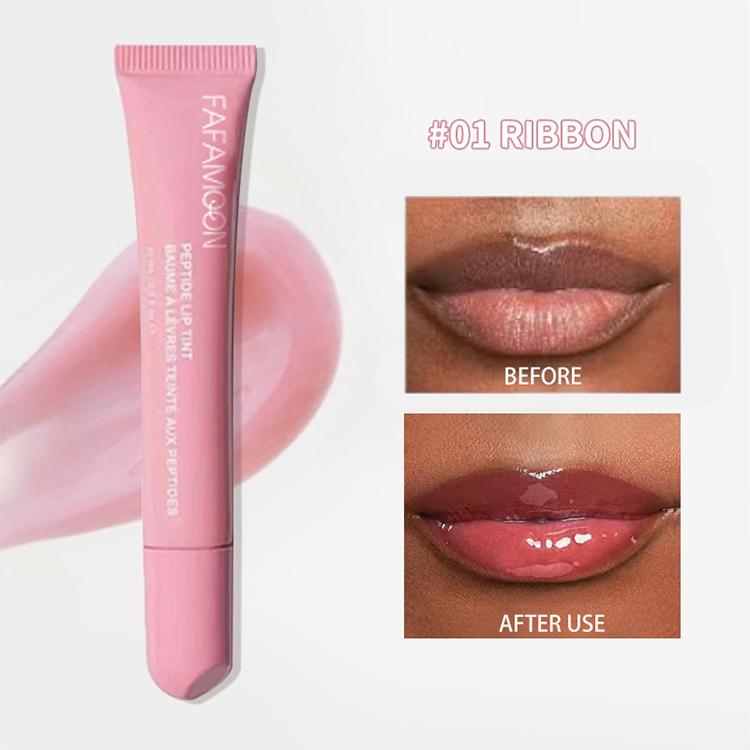 Wholesale Peptide Lip Gloss Water Sensitive Lip Glaze Full Gloss Lip Gloss