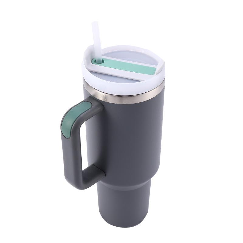 XDH713 Customizable Logo 40 Oz Stainless Steel Vacuum Metal Mug With Handle Promotional Custom Adventure Travel Coffee Mug