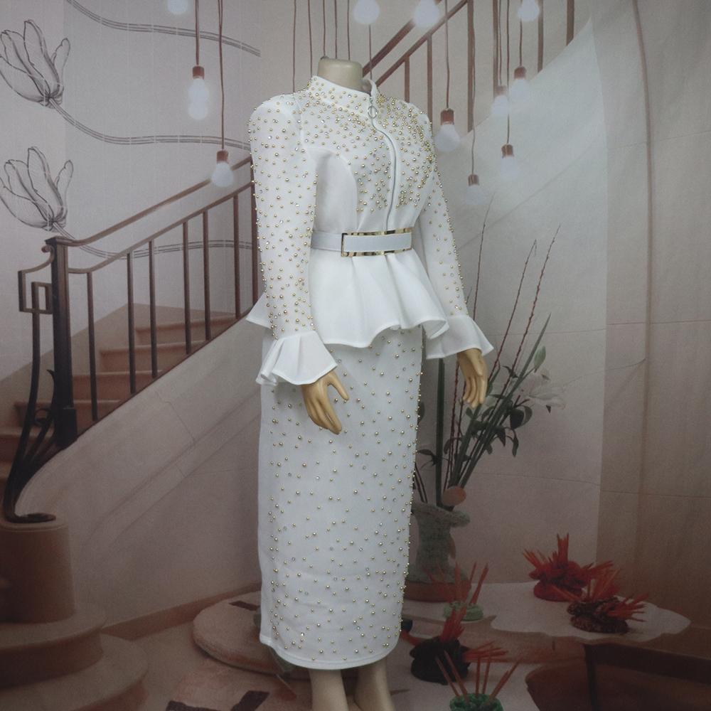 Women Suit Fashion Dress African Rhinestone Turkey African Dress Women Mesh Dress Design Africa For Sale