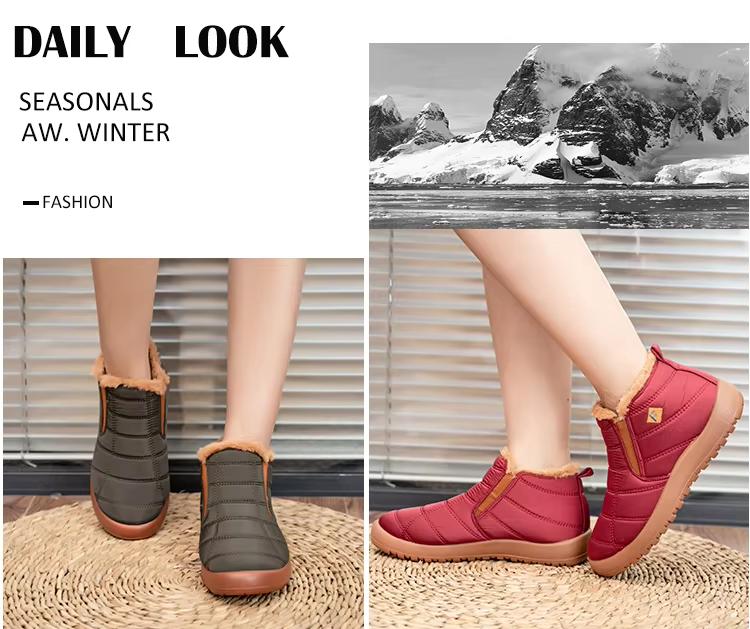 New Cheap Winter High-top Warm Plush Unisex Snow Boots Waterproof Large Size Comfortable Lightweight Women's Snow Boots