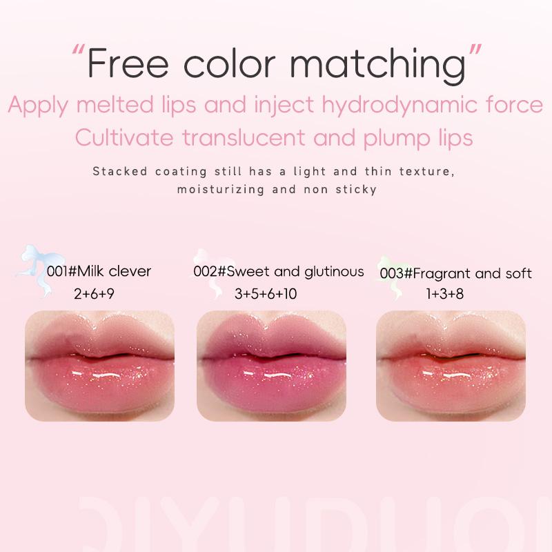 In Stock Retail Wholesale High Quality Moisturizing Oil Suit Pigment Lip Gloss Cute Custom Transparent Plump Gloss Supplier Lip Gloss