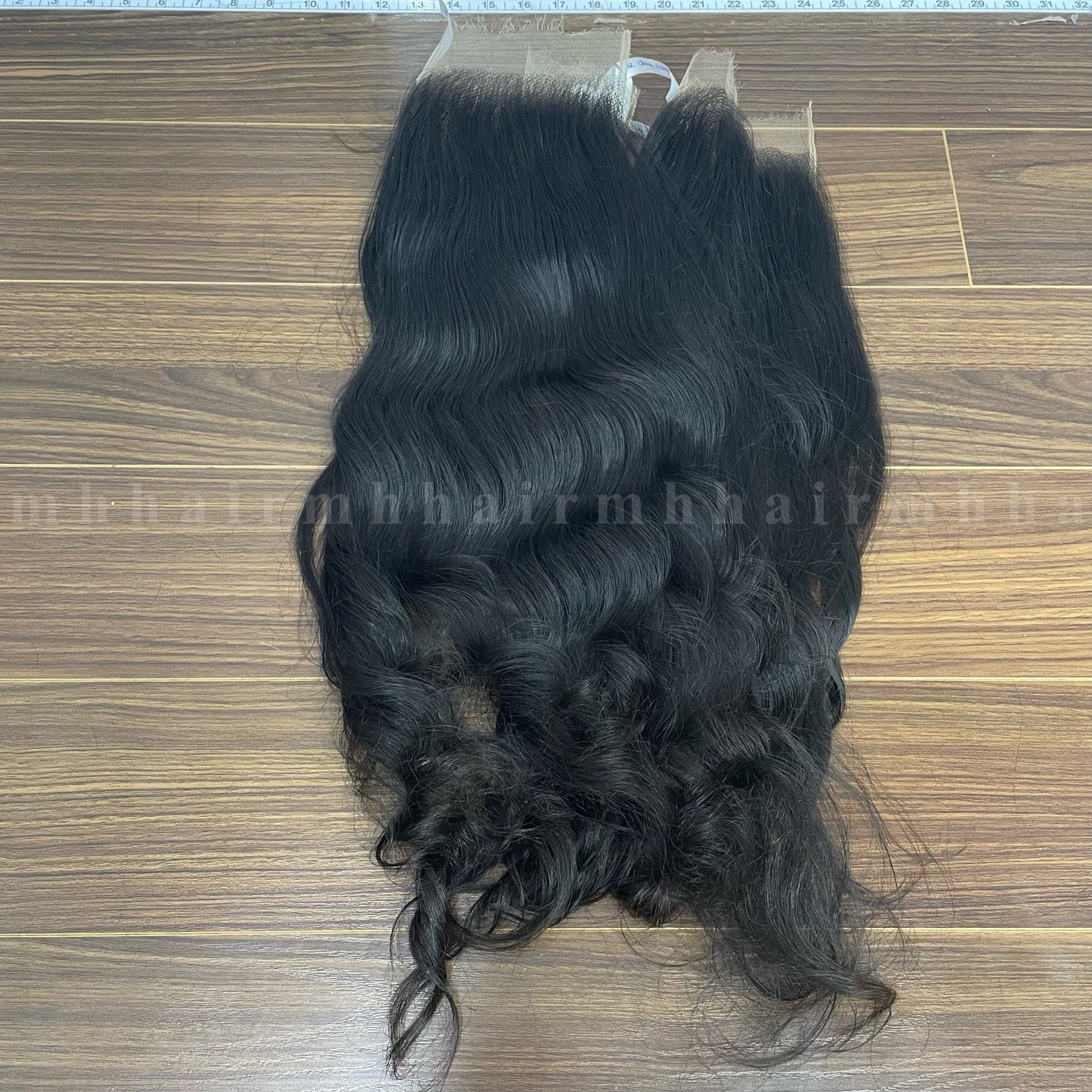 MH Trust Hot Suit 100% Vietnam Virgin Women Hair Extension Wave And Curl Texture Front Lace Close Long Length HD Wig