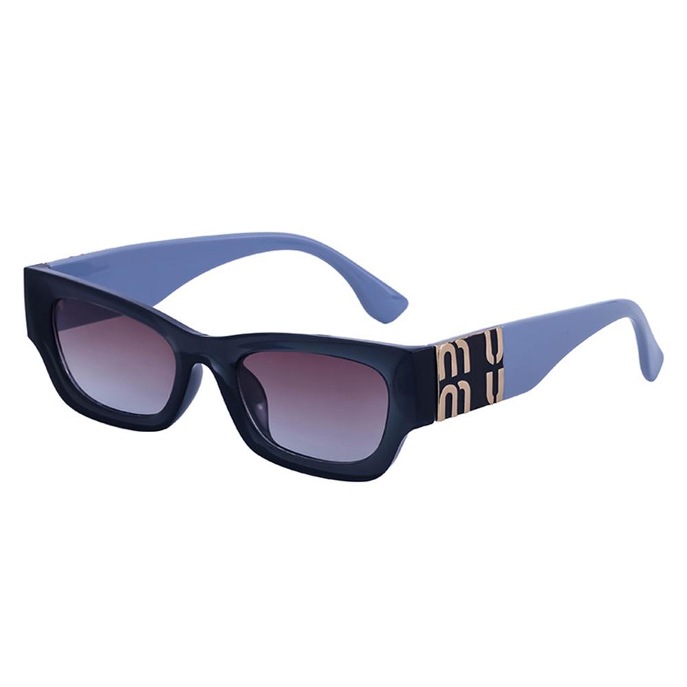 CY-98103 2024 Fashion High Quality UV400 Y2K Letter Metal Small Square Sunglasses