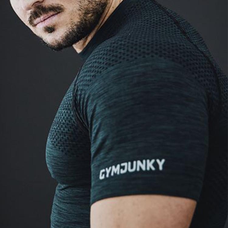 Wholesale Crew Neck Breathable Sports T-shirt Quick Dry Custom T-shirt Gym Men's T-shirt