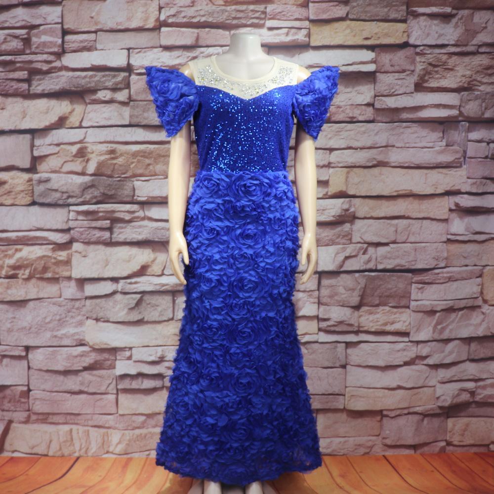 New Rhinestone Sequins African Costume Church Women Women's Dress Embroidery African Design Dress Mesh Women's Dress Women's Dress