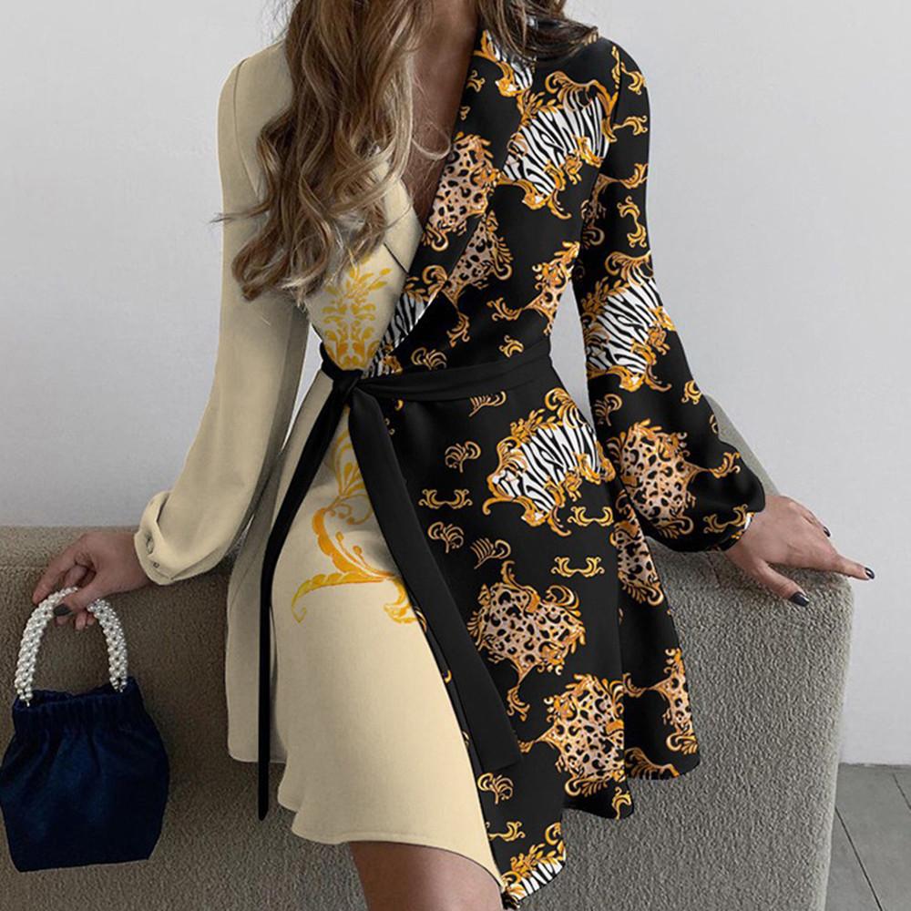 New Spring Plus Size Church Dress Print Floral Long Sleeve 2024 Women Evening Dress Formal Elegant Casual Dress