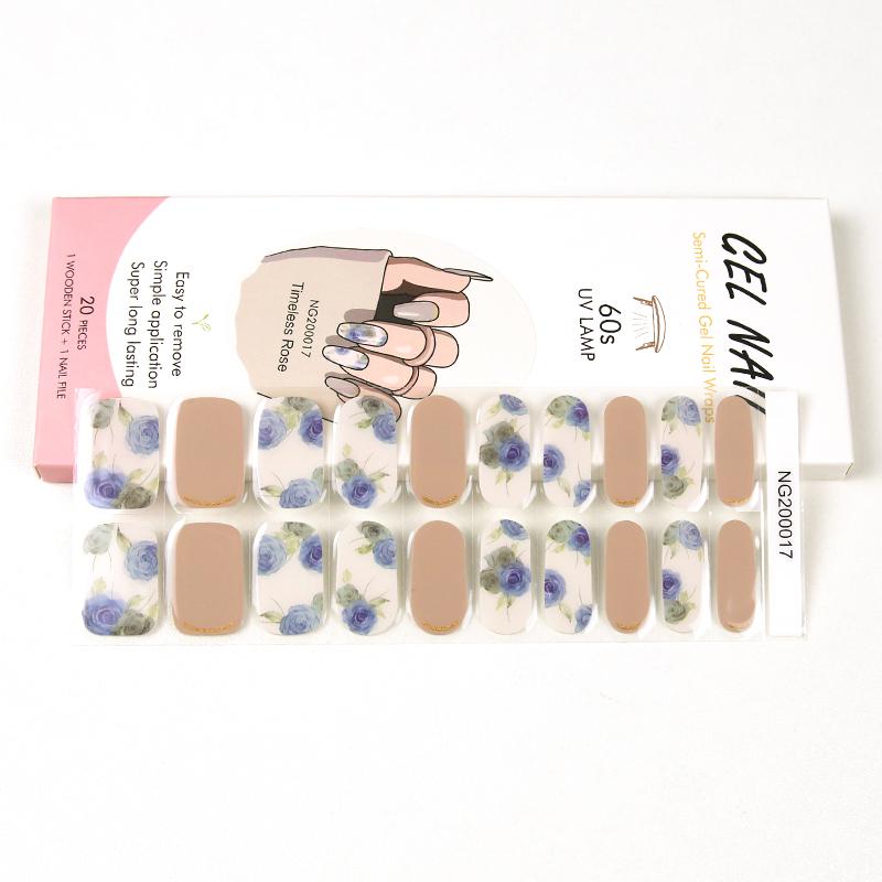 2025 Wholesale Amazon Best Selling New Brand UV Gel Nail Polish Nail Wraps Gel Varnish Nail Polish Sticker