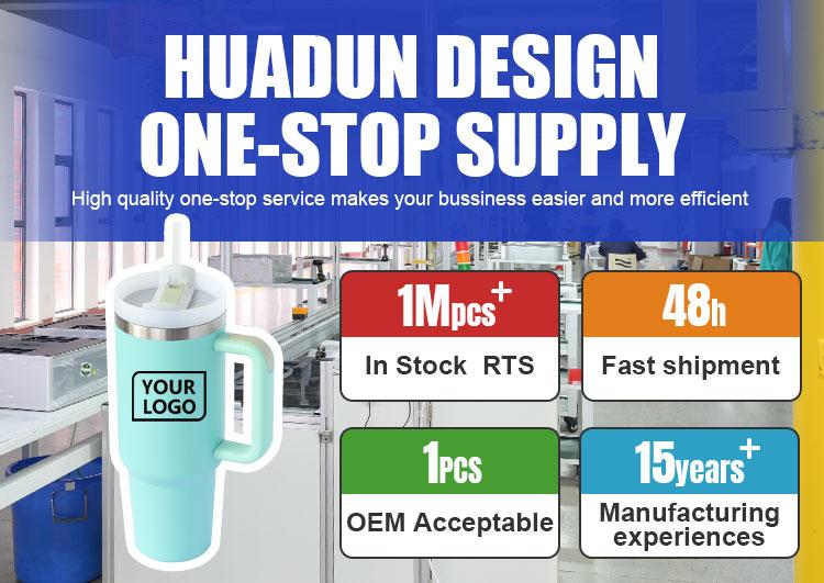 Custom Logo 40 Oz Cup H2.0 Mug 40 Oz Stainless Steel Outdoor Tumbler With Handle And Straw