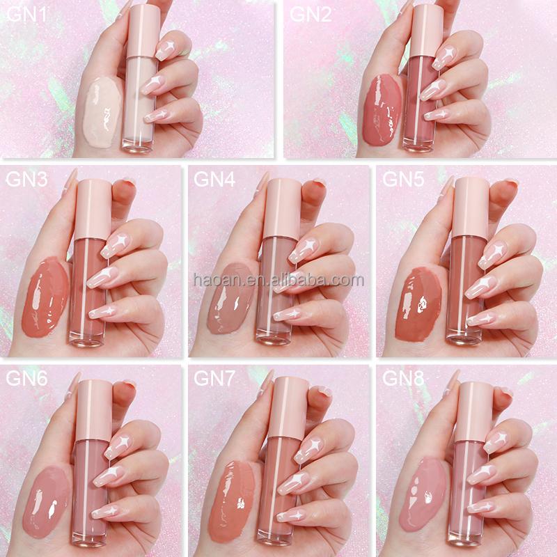 Wholesale New Design Mini Lip Gloss Cosmetic Moisturizing Liquid Lip Gloss Plain Glitter Lip Gloss Shiny Lip Gloss